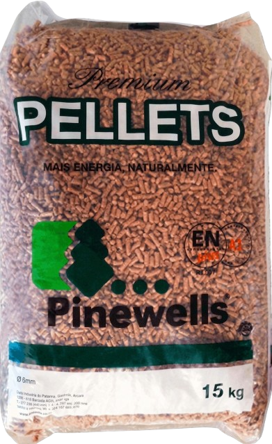 Pellets de Madeira Premium – Saco de 15 kg